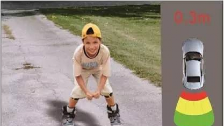 OSD倒车影像+超声波雷达系统